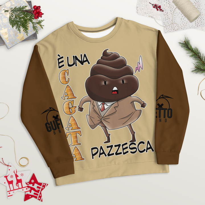 Felpa unisex Uomo/Donna CAGATA - Gufetto Brand 