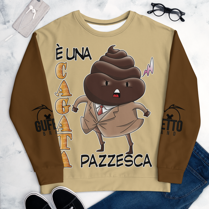 Felpa unisex Uomo/Donna CAGATA - Gufetto Brand 