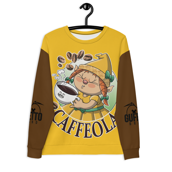Felpa unisex Uomo/Donna CAFFEOLA - Gufetto Brand 