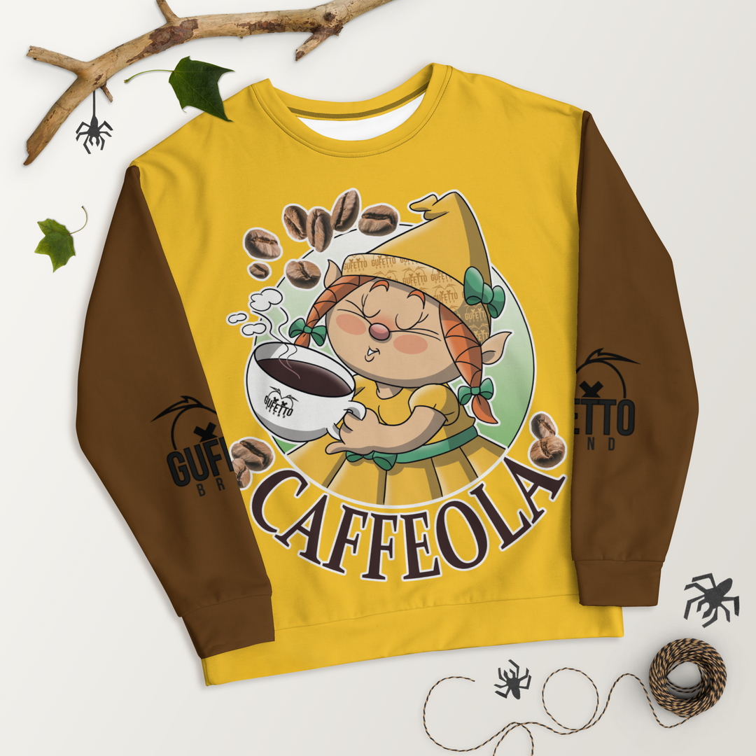 Felpa unisex Uomo/Donna CAFFEOLA - Gufetto Brand 