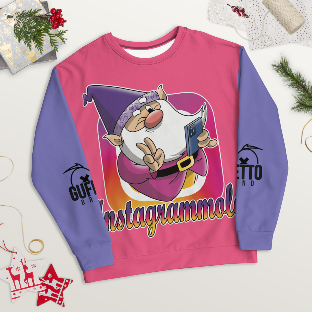 Felpa unisex Uomo/Donna INSTAGRAMMOLO - Gufetto Brand 