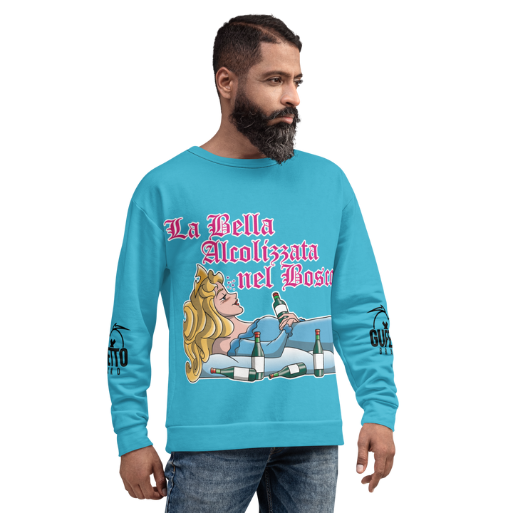 Felpa unisex Uomo/Donna LA BELLA ALCOLIZZATA - Gufetto Brand 