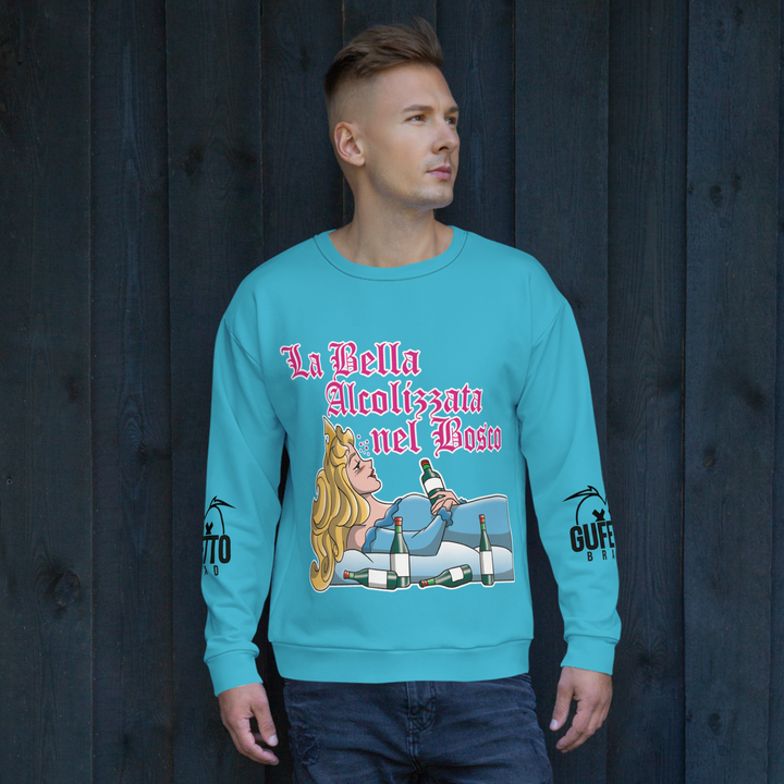 Felpa unisex Uomo/Donna LA BELLA ALCOLIZZATA - Gufetto Brand 