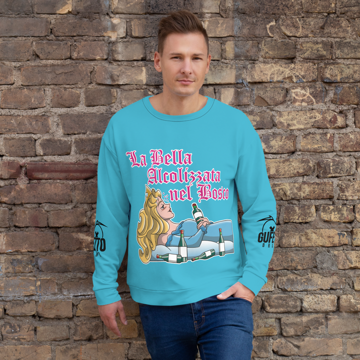 Felpa unisex Uomo/Donna LA BELLA ALCOLIZZATA - Gufetto Brand 