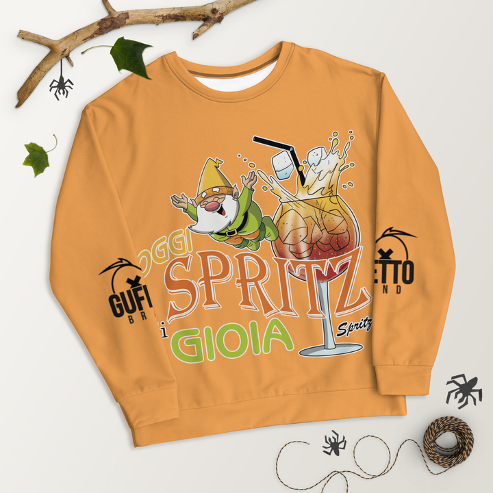 Felpa unisex Uomo/Donna SPRITZ DI GIOIA - Gufetto Brand 