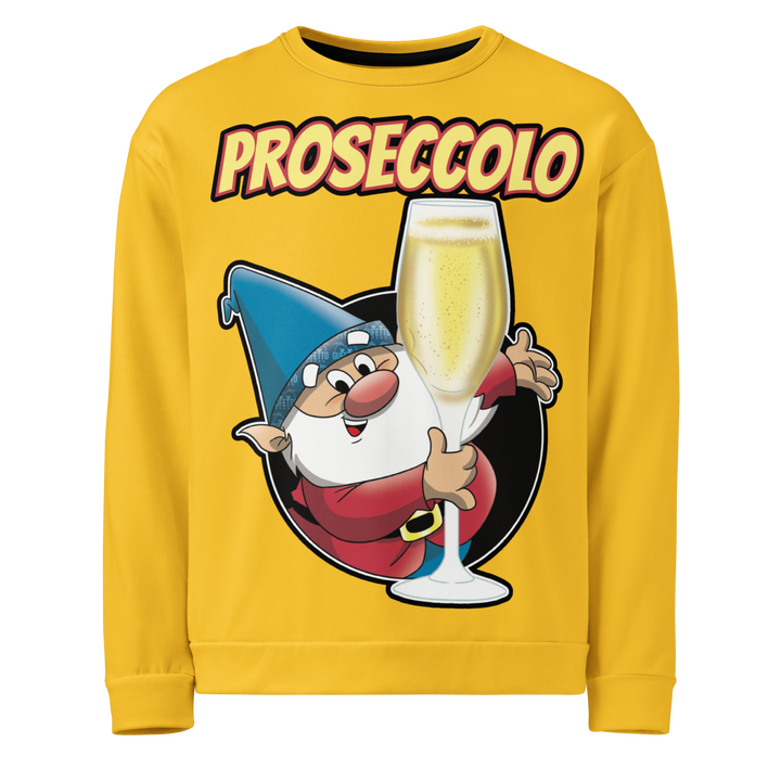Felpa unisex Uomo/Donna Proseccolo Yellow Edition - Gufetto Brand 