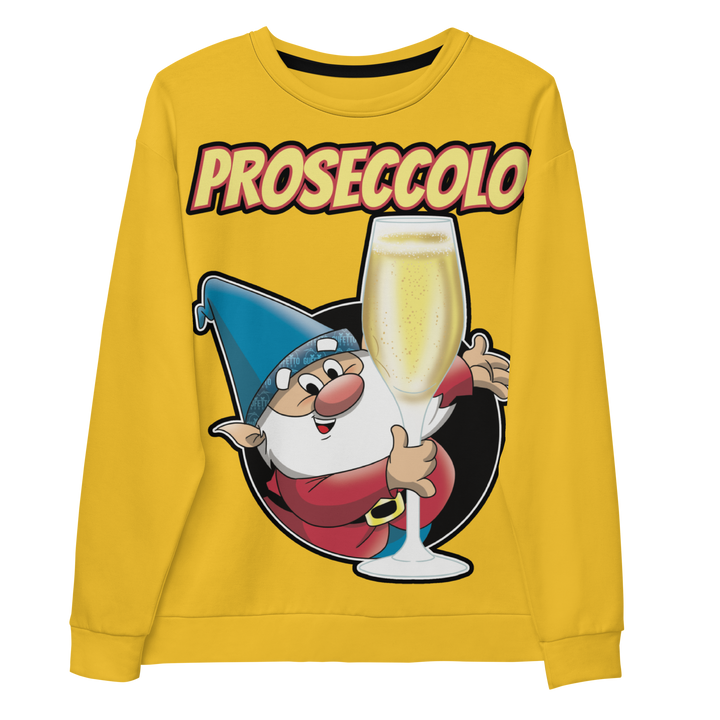 Felpa unisex Uomo/Donna Proseccolo Yellow Edition - Gufetto Brand 