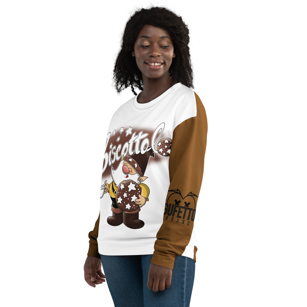 Felpa unisex Uomo/Donna BISCOTTOLO - Gufetto Brand 