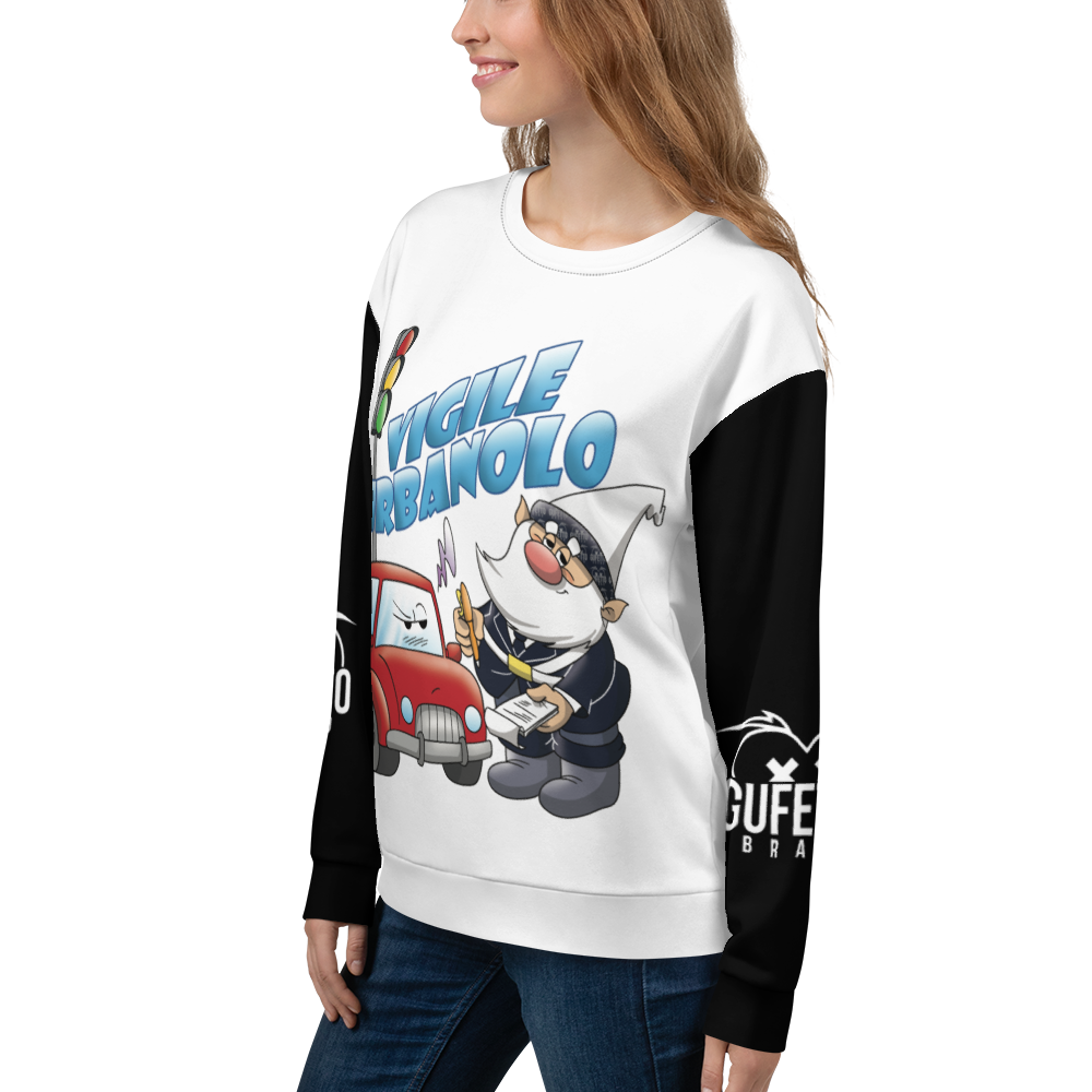 Felpa unisex Uomo/Donna VIGILE URBANOLO - Gufetto Brand 