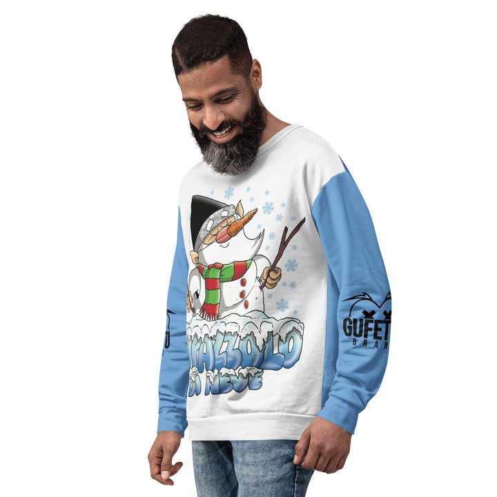 Felpa unisex Uomo/Donna PUPAZZOLO DI NEVE - Gufetto Brand 