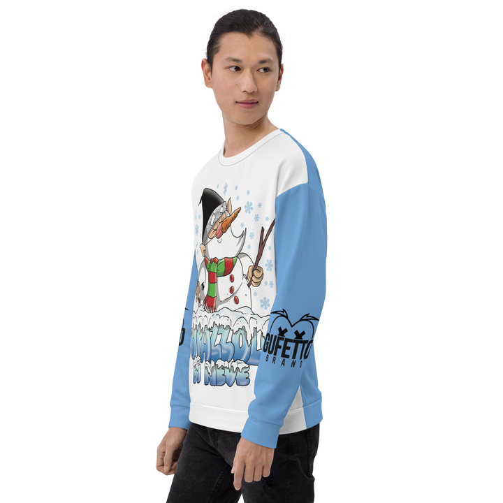 Felpa unisex Uomo/Donna PUPAZZOLO DI NEVE - Gufetto Brand 