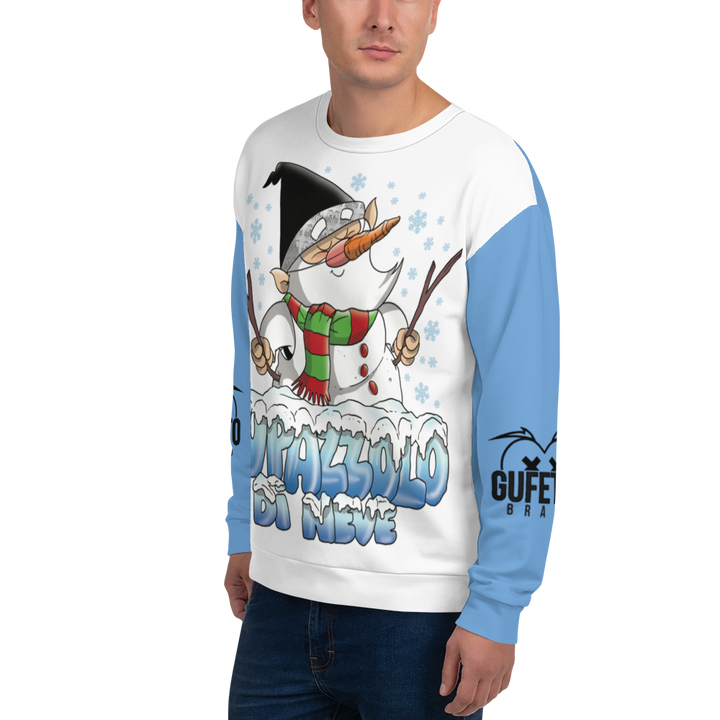 Felpa unisex Uomo/Donna PUPAZZOLO DI NEVE - Gufetto Brand 