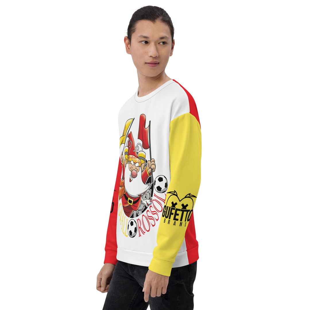 Felpa unisex Uomo/Donna GIALLO ROSSOLO - Gufetto Brand 