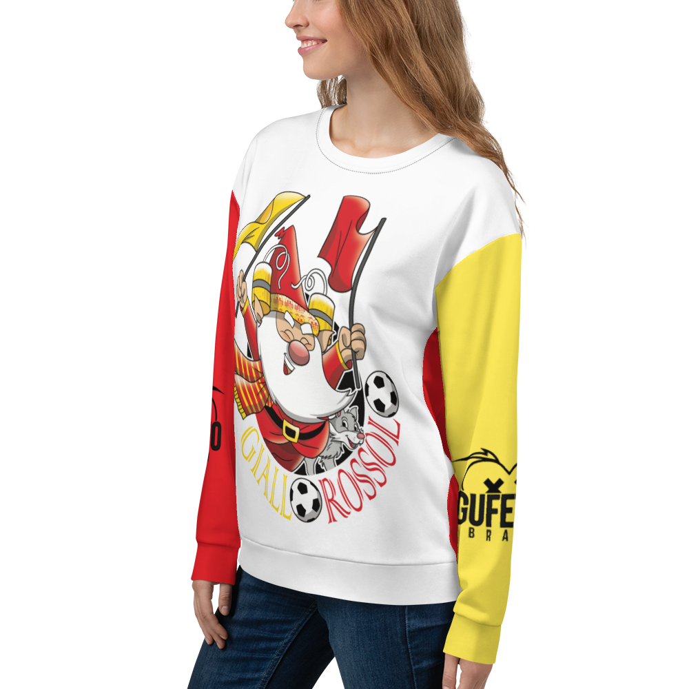 Felpa unisex Uomo/Donna GIALLO ROSSOLO - Gufetto Brand 
