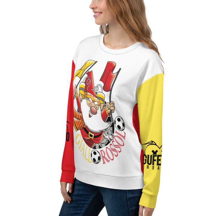 Felpa unisex Uomo/Donna GIALLO ROSSOLO - Gufetto Brand 