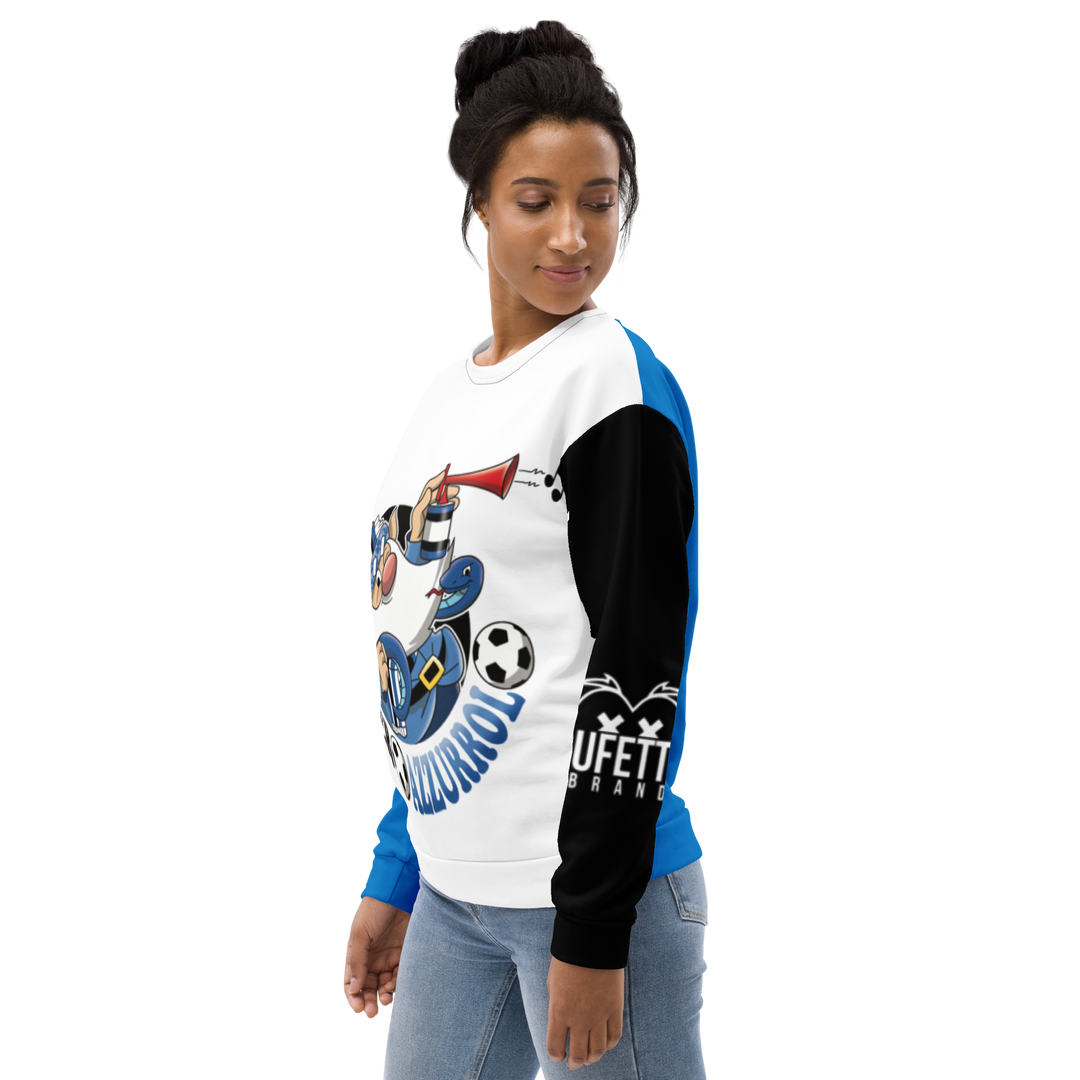 Felpa unisex Uomo/Donna NEROAZZURROLO - Gufetto Brand 