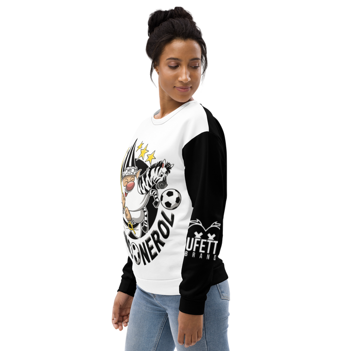 Felpa unisex Uomo/Donna BIANCO NEROLO - Gufetto Brand 
