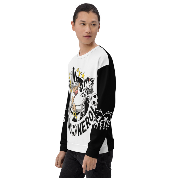 Felpa unisex Uomo/Donna BIANCO NEROLO - Gufetto Brand 
