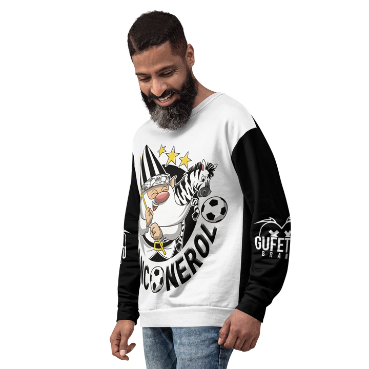 Felpa unisex Uomo/Donna BIANCO NEROLO - Gufetto Brand 
