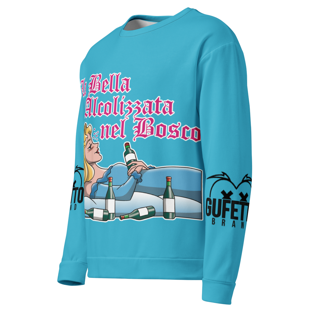 Felpa unisex Uomo/Donna LA BELLA ALCOLIZZATA - Gufetto Brand 