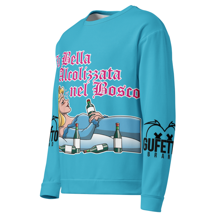 Felpa unisex Uomo/Donna LA BELLA ALCOLIZZATA - Gufetto Brand 