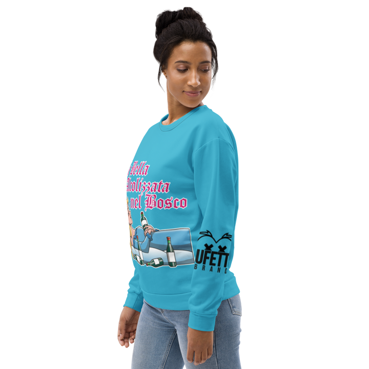 Felpa unisex Uomo/Donna LA BELLA ALCOLIZZATA - Gufetto Brand 