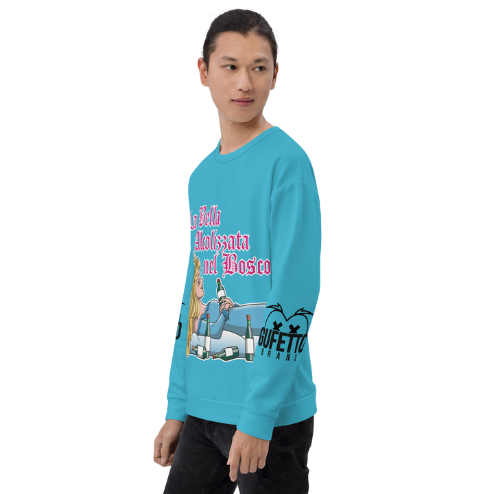 Felpa unisex Uomo/Donna LA BELLA ALCOLIZZATA - Gufetto Brand 