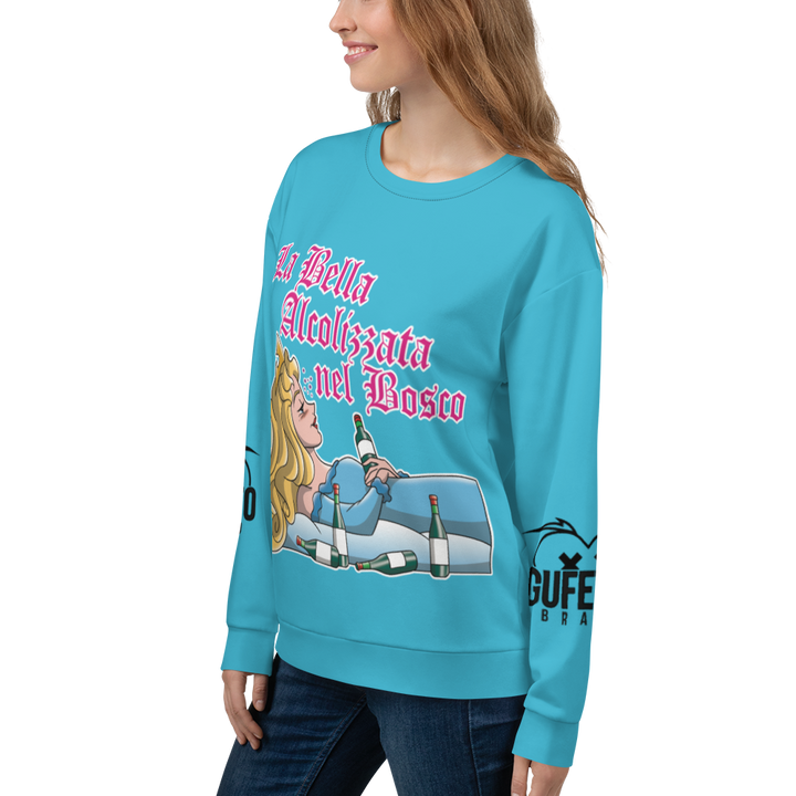 Felpa unisex Uomo/Donna LA BELLA ALCOLIZZATA - Gufetto Brand 
