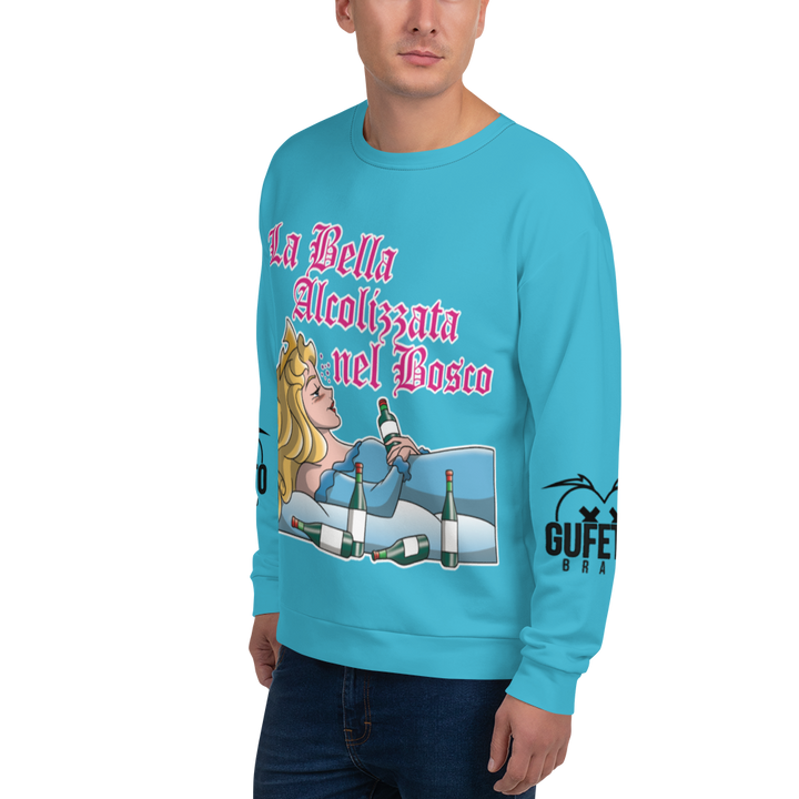 Felpa unisex Uomo/Donna LA BELLA ALCOLIZZATA - Gufetto Brand 