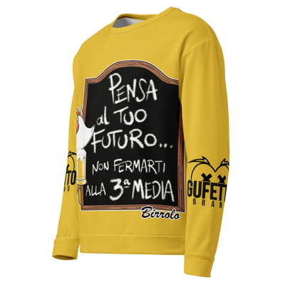 Felpa unisex Uomo/Donna BIRROLO TERZA MEDIA - Gufetto Brand 