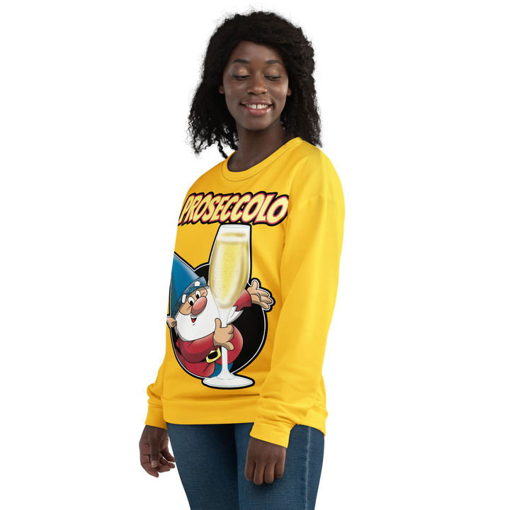 Felpa unisex Uomo/Donna Proseccolo Yellow Edition - Gufetto Brand 