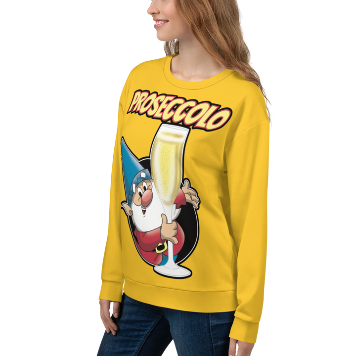 Felpa unisex Uomo/Donna Proseccolo Yellow Edition - Gufetto Brand 