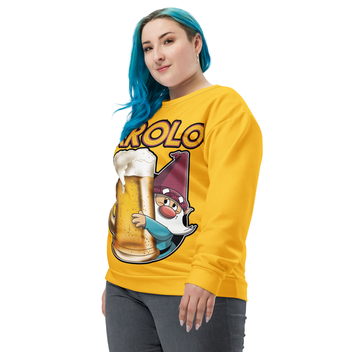 Felpa unisex Uomo/Donna Birrolo Yellow Edition - Gufetto Brand 