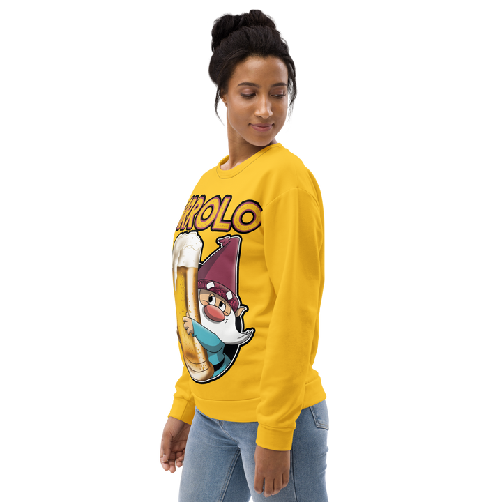 Felpa unisex Uomo/Donna Birrolo Yellow Edition - Gufetto Brand 