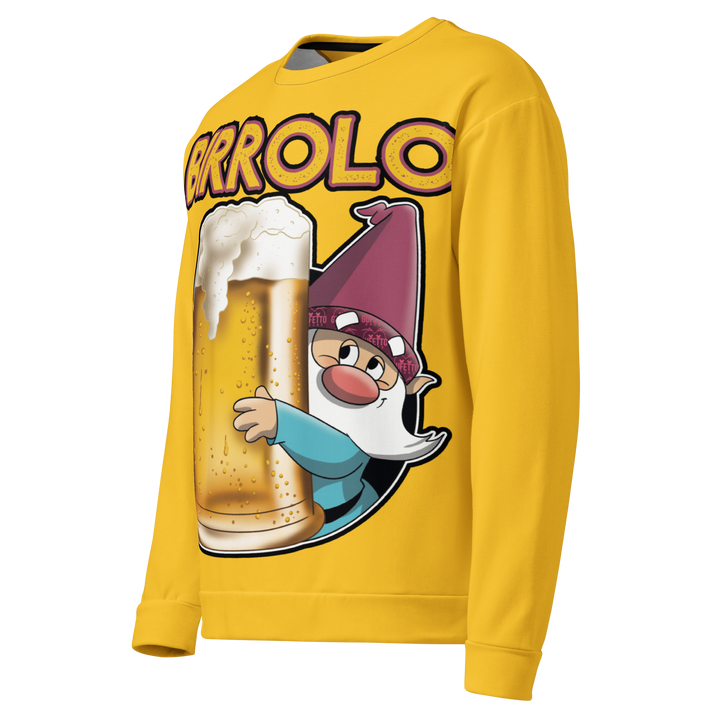 Felpa unisex Uomo/Donna Birrolo Yellow Edition - Gufetto Brand 