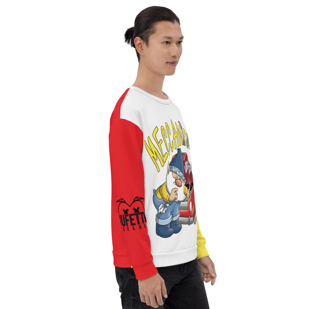Felpa unisex Uomo/Donna MECCANICOLO - Gufetto Brand 