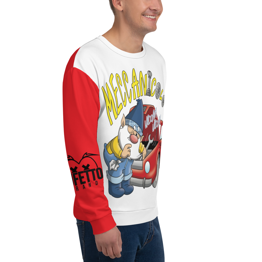 Felpa unisex Uomo/Donna MECCANICOLO - Gufetto Brand 