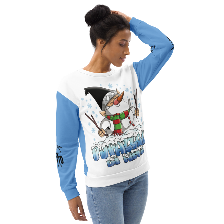Felpa unisex Uomo/Donna PUPAZZOLO DI NEVE - Gufetto Brand 