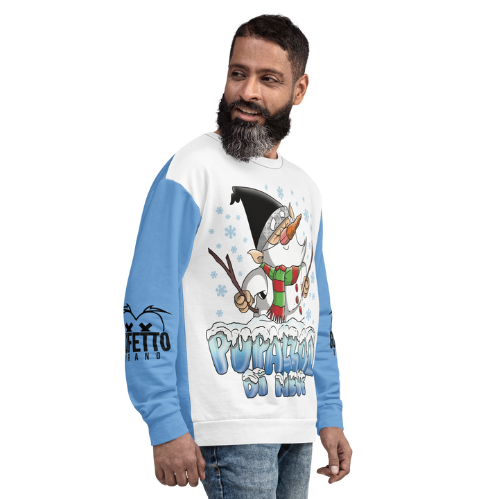 Felpa unisex Uomo/Donna PUPAZZOLO DI NEVE - Gufetto Brand 