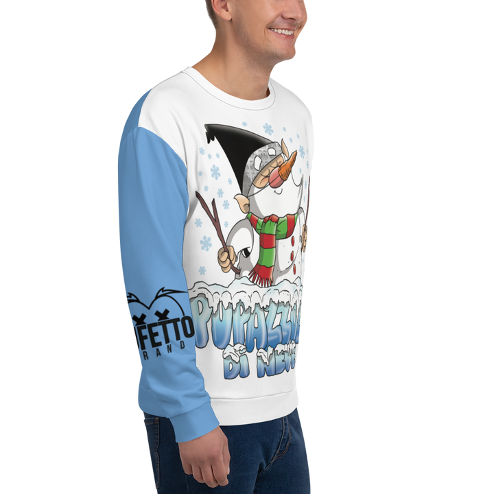 Felpa unisex Uomo/Donna PUPAZZOLO DI NEVE - Gufetto Brand 