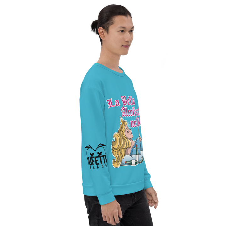 Felpa unisex Uomo/Donna LA BELLA ALCOLIZZATA - Gufetto Brand 