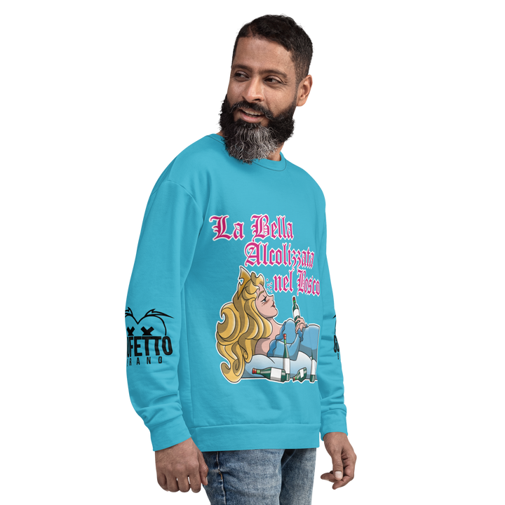 Felpa unisex Uomo/Donna LA BELLA ALCOLIZZATA - Gufetto Brand 