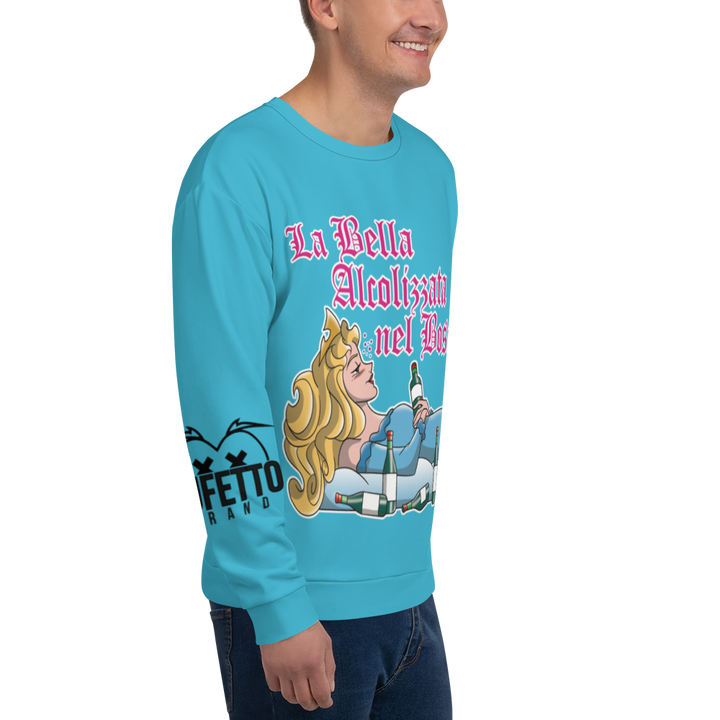 Felpa unisex Uomo/Donna LA BELLA ALCOLIZZATA - Gufetto Brand 