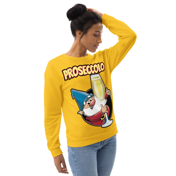 Felpa unisex Uomo/Donna Proseccolo Yellow Edition - Gufetto Brand 