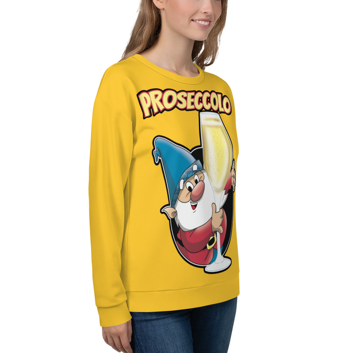 Felpa unisex Uomo/Donna Proseccolo Yellow Edition - Gufetto Brand 