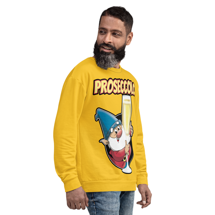 Felpa unisex Uomo/Donna Proseccolo Yellow Edition - Gufetto Brand 
