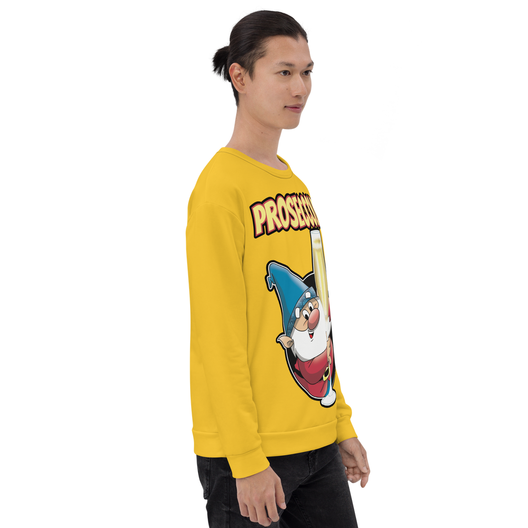 Felpa unisex Uomo/Donna Proseccolo Yellow Edition - Gufetto Brand 