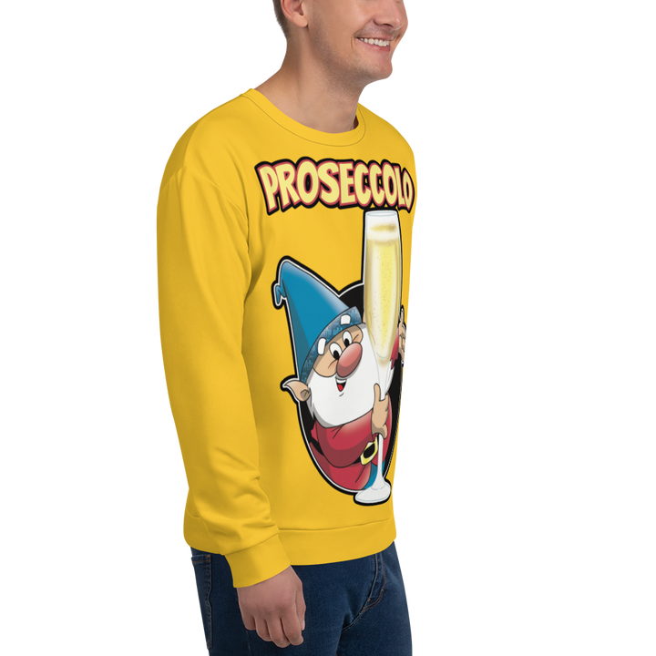 Felpa unisex Uomo/Donna Proseccolo Yellow Edition - Gufetto Brand 