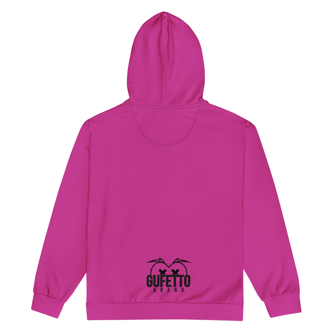Felpa con cappuccio con zip unisex Uomo/Donna Gufetto Viola - Gufetto Brand 