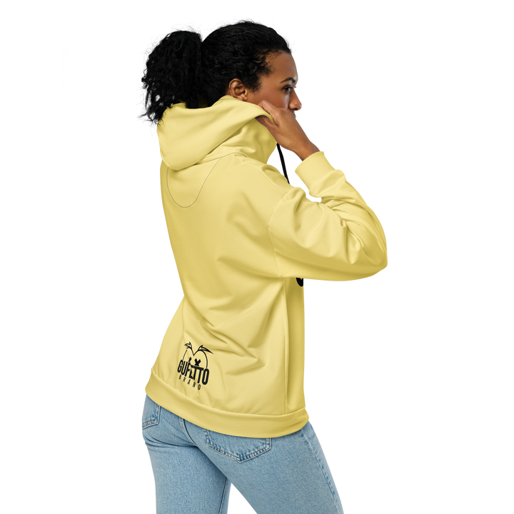 Felpa con cappuccio con zip unisex Uomo/Donna Gufetto Gialla - Gufetto Brand 